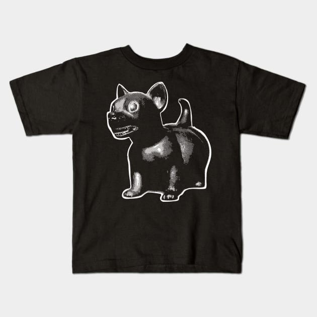 Minimal Ancient Xoloitzcuintli Xolo Tribal puppy colarless Kids T-Shirt by pelagio